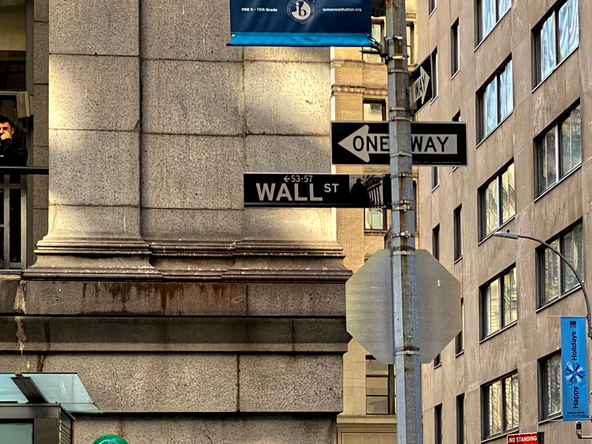 曼哈頓下城的華爾街